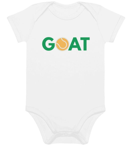 GOAT organic baby bodysuit - Golden Slam Tennis Apparel
