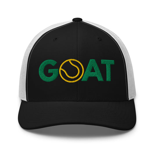 GOAT Tennis Trucker Cap - Golden Slam Tennis Apparel