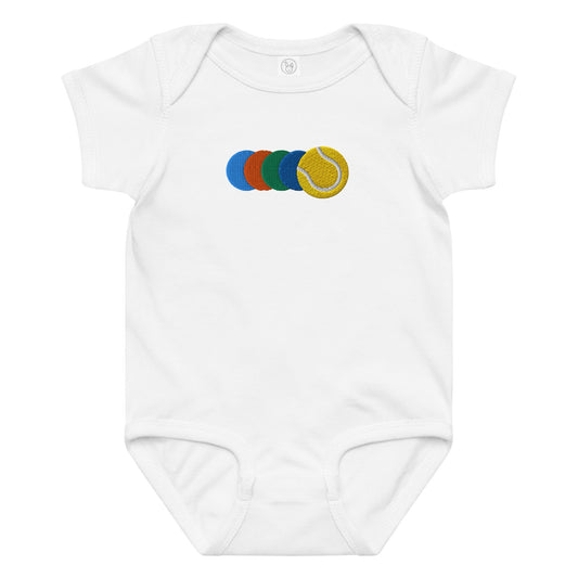 GOLDEN SLAM tennis baby bodysuit - Golden Slam Tennis Apparel