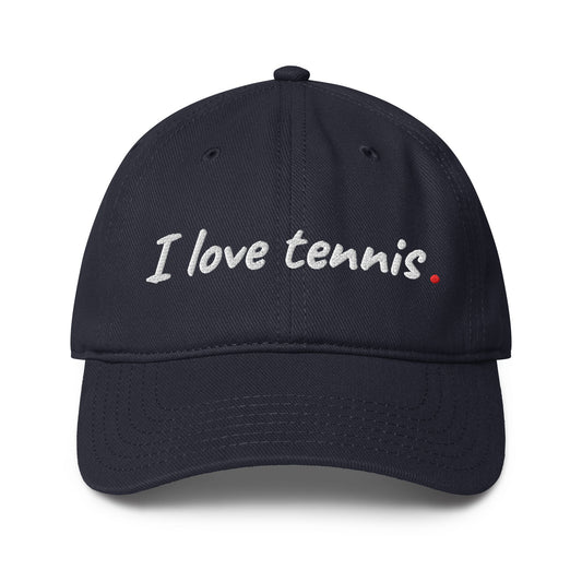 I Love Tennis Cap - Golden Slam Tennis Apparel