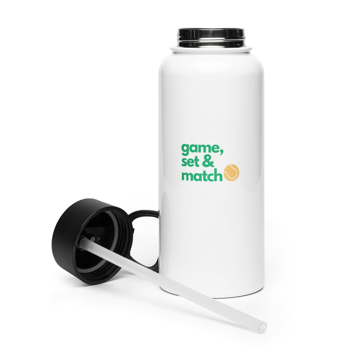 MATCH Stainless steel water bottle - Golden Slam Tennis Apparel