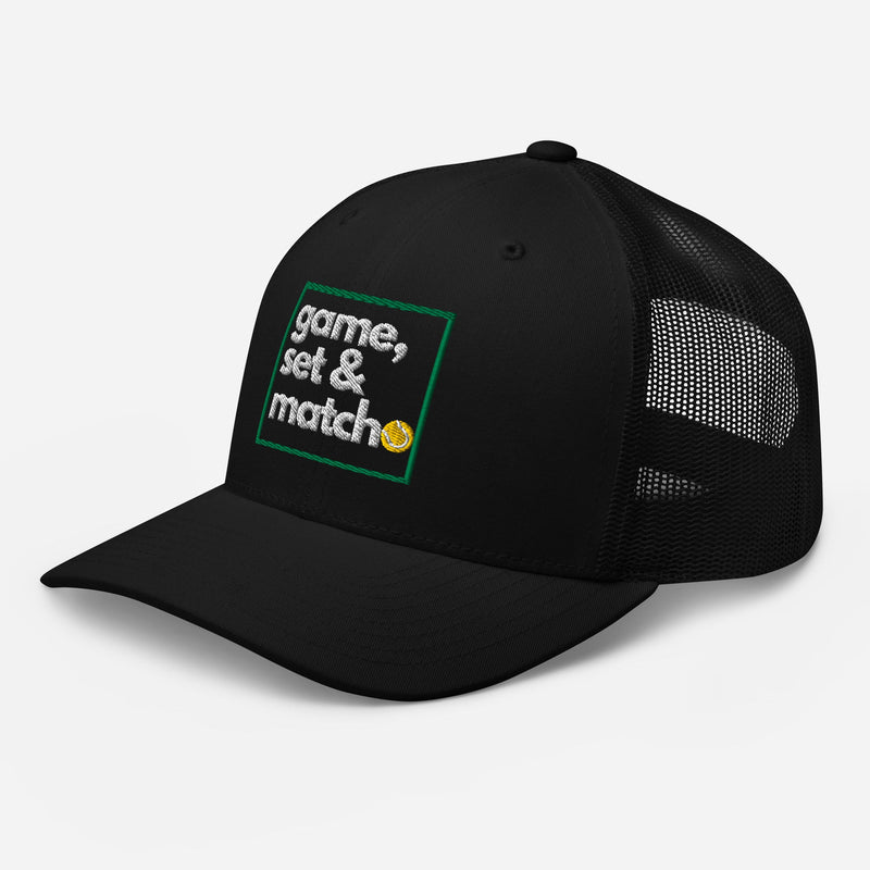 MATCH Tennis Trucker Cap - Golden Slam Tennis Apparel