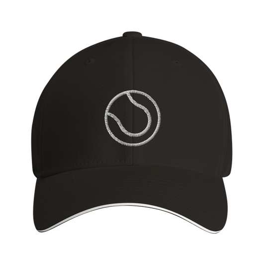 The BALL Tennis Tech Cap black - Golden Slam Tennis Apparel