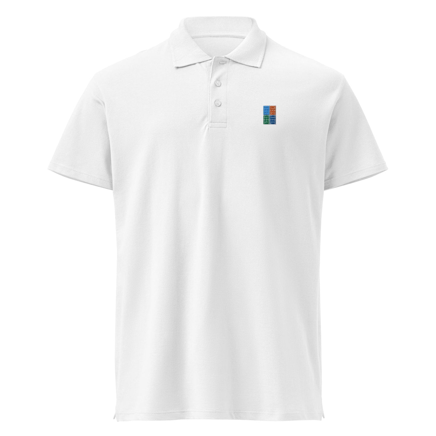 THE BIG COURTS Premium pique tennis polo, Unisex - Golden Slam Tennis Apparel