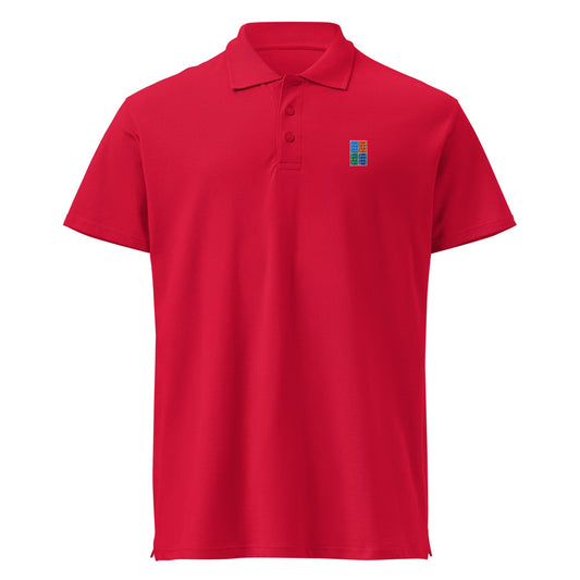THE BIG COURTS Premium pique tennis polo, Unisex - Golden Slam Tennis Apparel