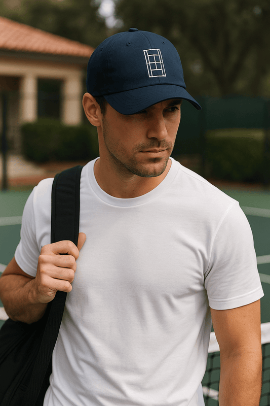 The COURT Tennis baseball cap, navy - Golden Slam Tennis Apparel