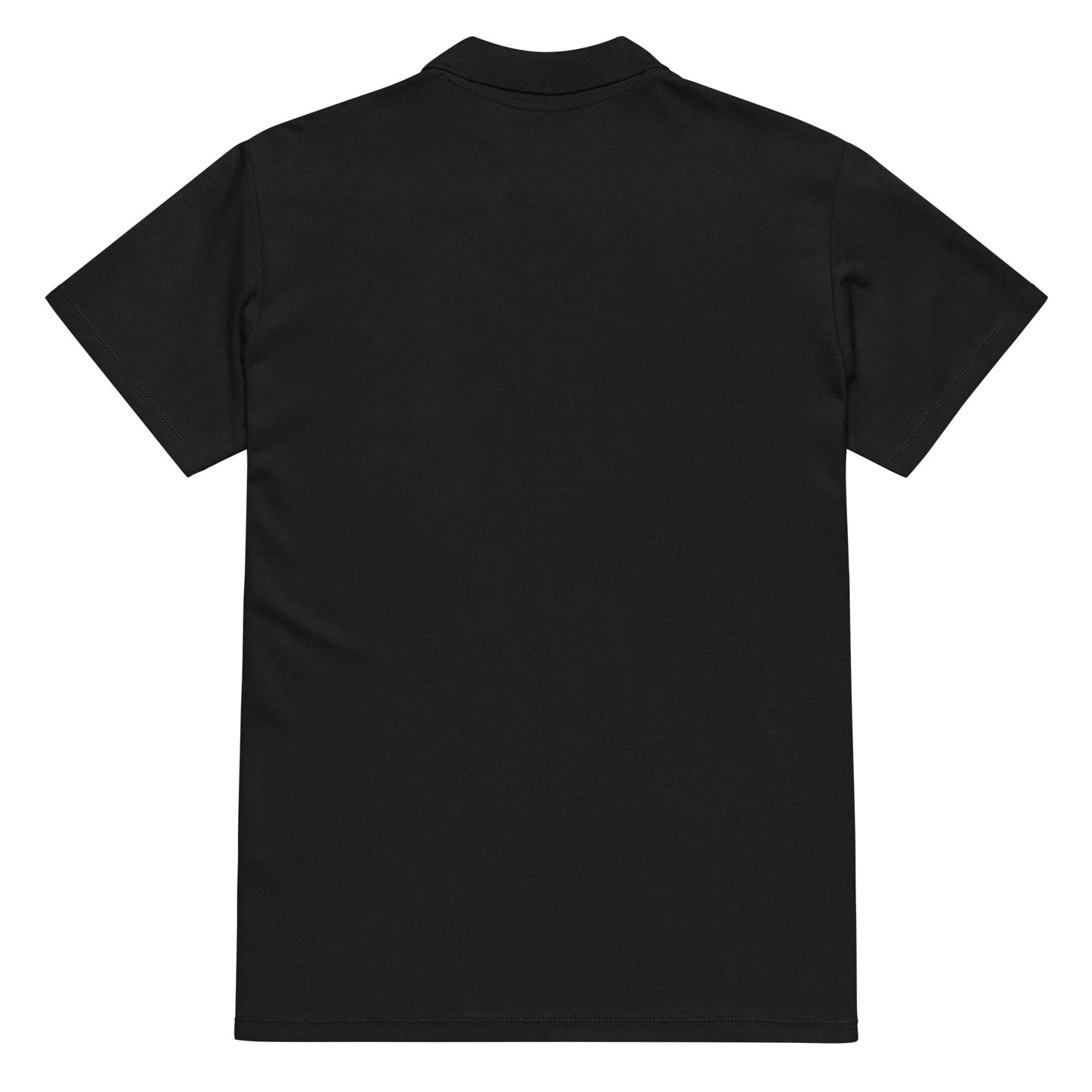 BLACK BEAUTY Premium pique tennis polo black unisex - Golden Slam Tennis Apparel