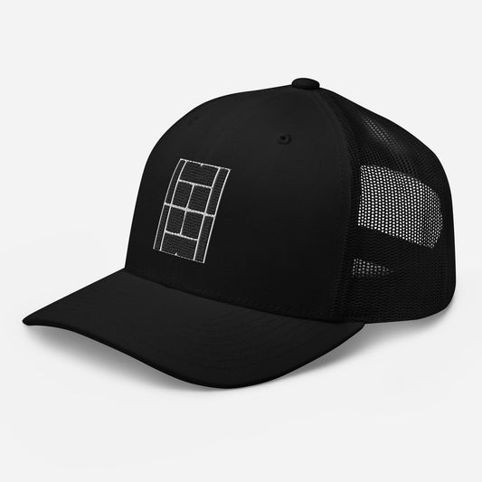BLACK BEAUTY Tennis Trucker Cap black - Golden Slam Tennis Apparel