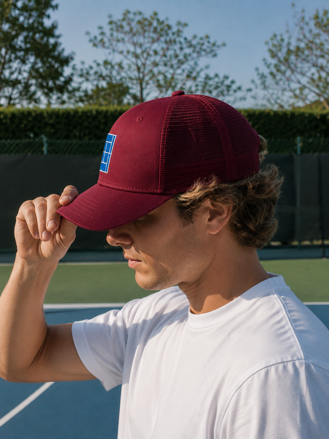 Baseline Burgundy Trucker Cap