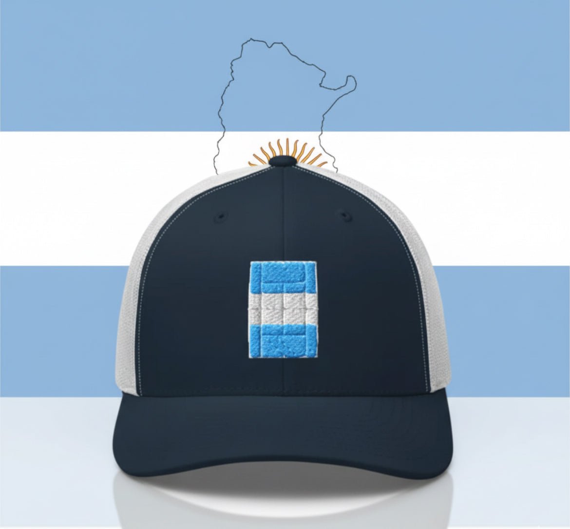 ARGENTINA Tennis Trucker Cap - Golden Slam Tennis Apparel