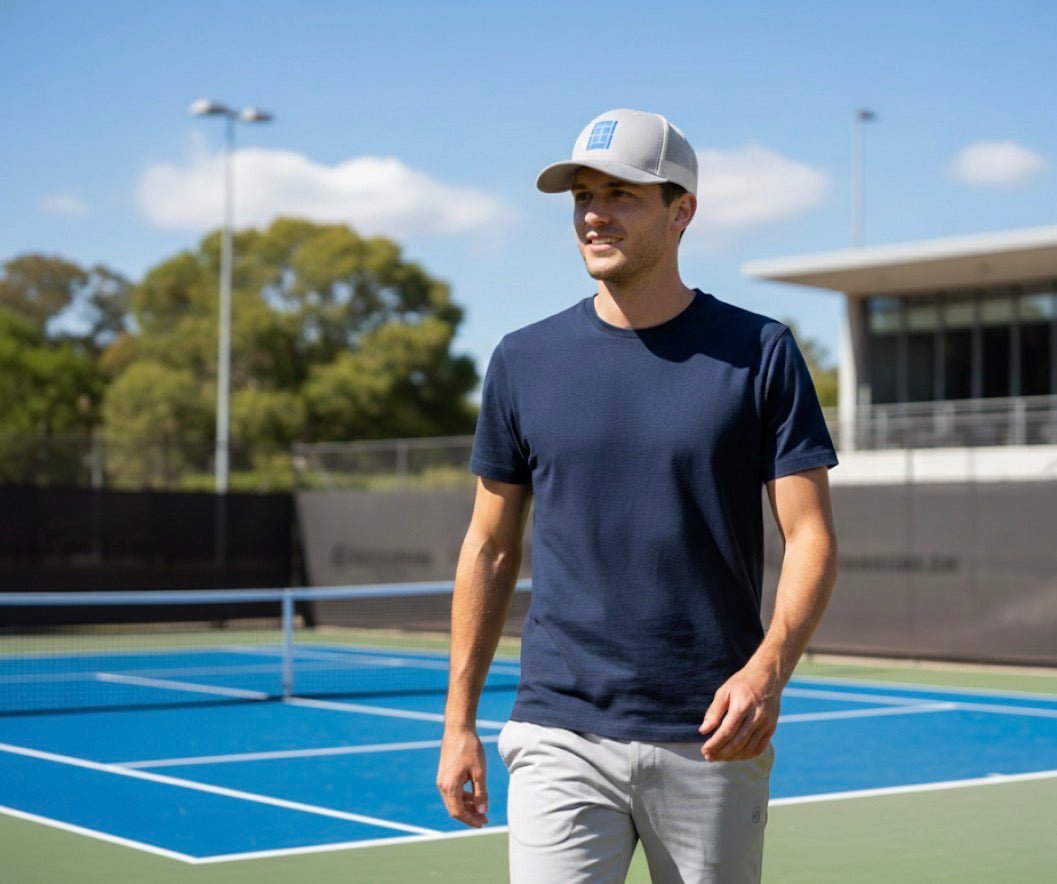 Aussie Tennis Trucker Cap light grey - Golden Slam Tennis Apparel