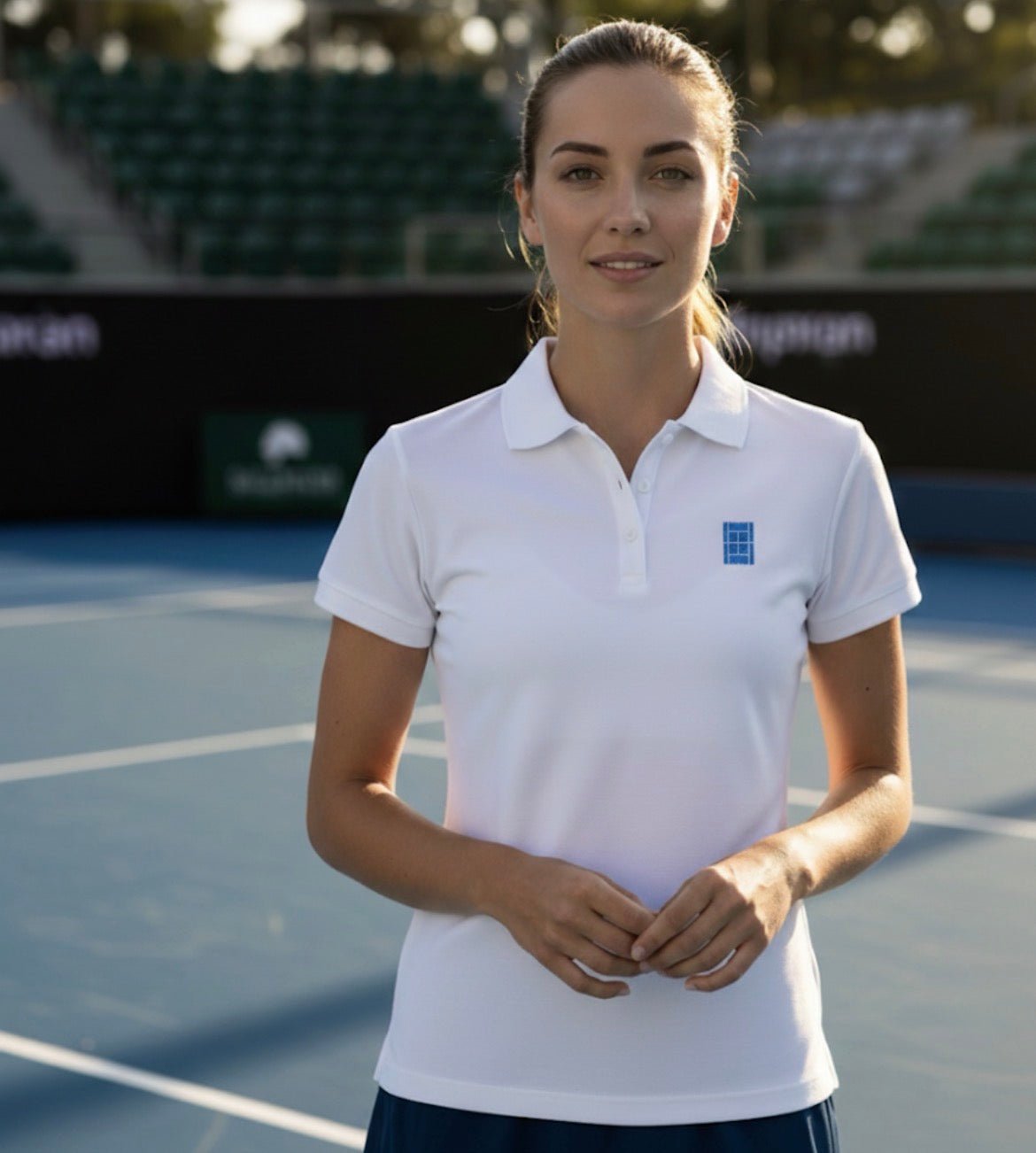 Aussie Tennis Women's Polo Shirt fitted cut - Golden Slam Tennis Apparel