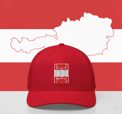 AUSTRIA Tennis Trucker Cap - Golden Slam Tennis Apparel