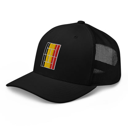 BELGIUM Tennis Trucker Cap - Golden Slam Tennis Apparel