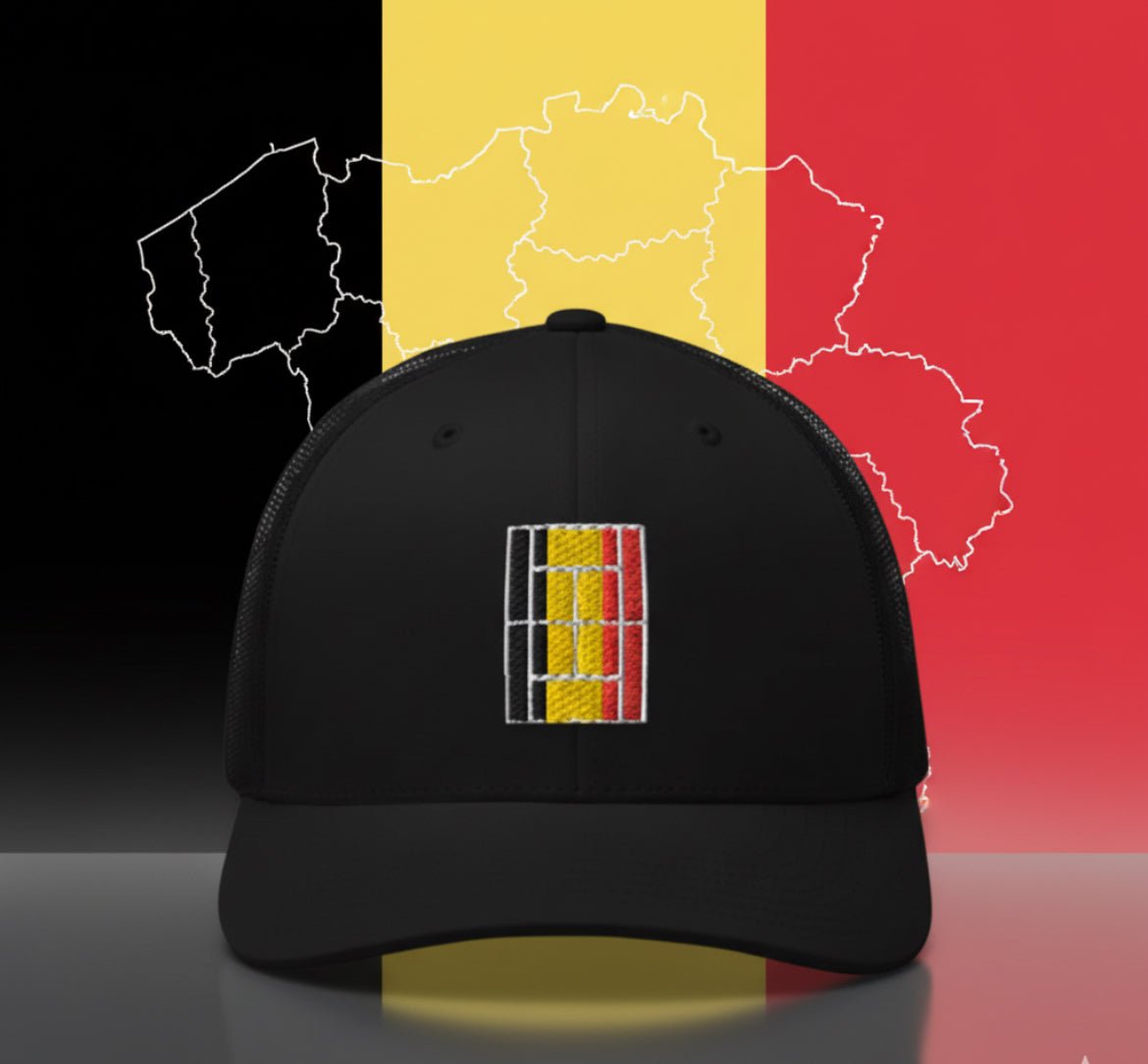 BELGIUM Tennis Trucker Cap - Golden Slam Tennis Apparel