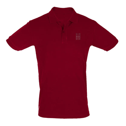 Bordeaux Court - Men's Tennis Polo Shirt fitted cut - Golden Slam Tennis Apparel