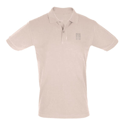 Champagne Blush - Men's Tennis Polo Shirt fitted cut - Golden Slam Tennis Apparel