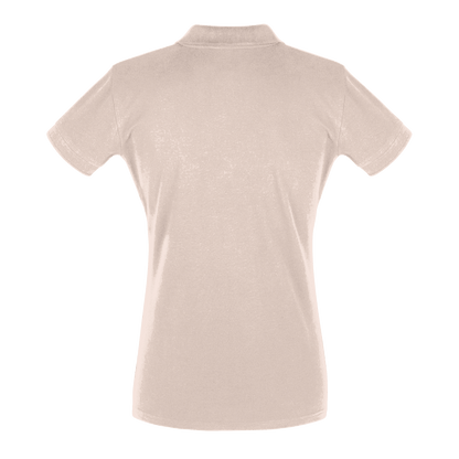 Champagne Blush - Women's Tennis Polo Shirt fitted cut - Golden Slam Tennis Apparel