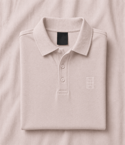 Champagne Blush - Women's Tennis Polo Shirt fitted cut - Golden Slam Tennis Apparel