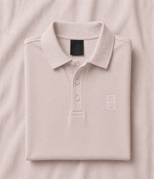 Champagne Blush - Women's Tennis Polo Shirt fitted cut - Golden Slam Tennis Apparel
