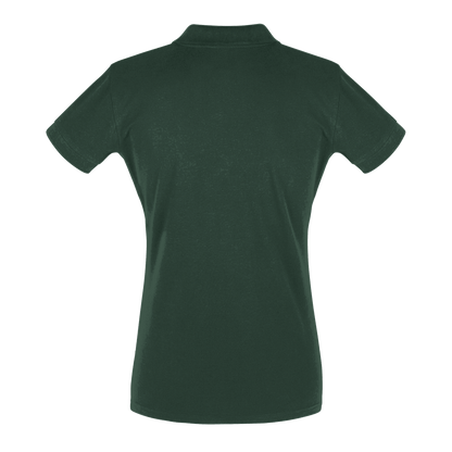 Championship Green - Women's Tennis Polo Shirt fitted cut - Golden Slam Tennis Apparel
