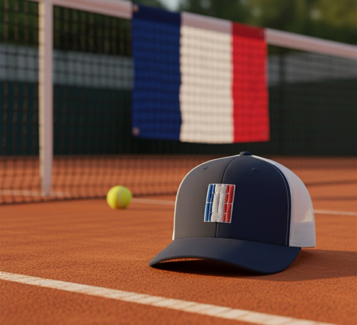 FRANCE Tennis Trucker Cap - Golden Slam Tennis Apparel