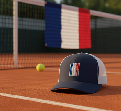 FRANCE Tennis Trucker Cap - Golden Slam Tennis Apparel
