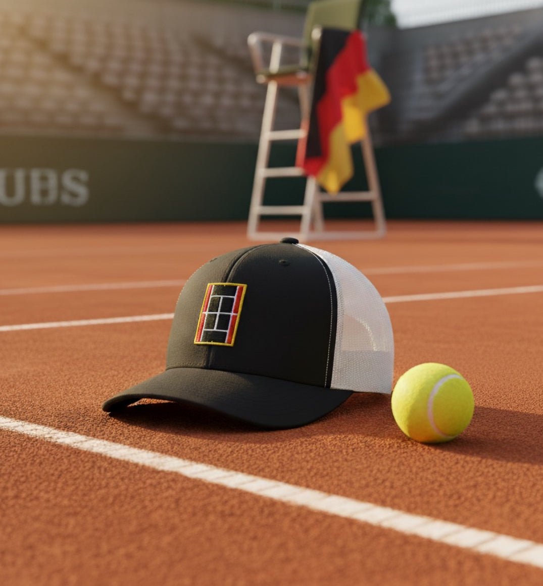 GERMANY Tennis Trucker Cap - Golden Slam Tennis Apparel