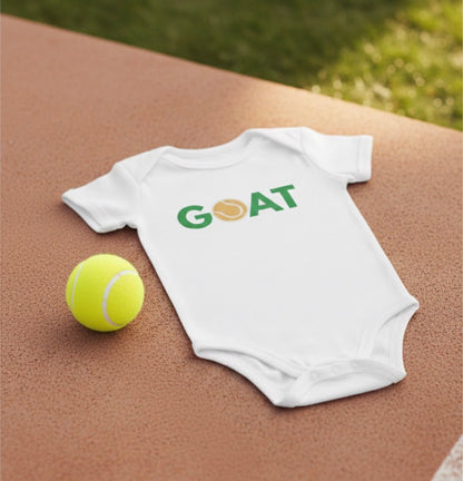 GOAT organic baby bodysuit - Golden Slam Tennis Apparel