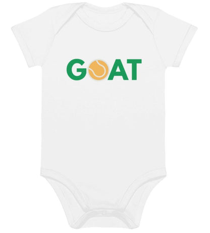 GOAT organic baby bodysuit - Golden Slam Tennis Apparel