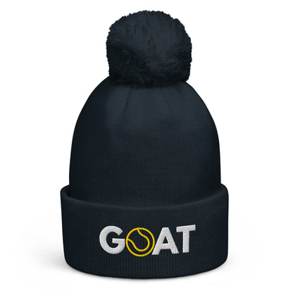 GOAT Tennis Pom pom beanie navy - Golden Slam Tennis Apparel