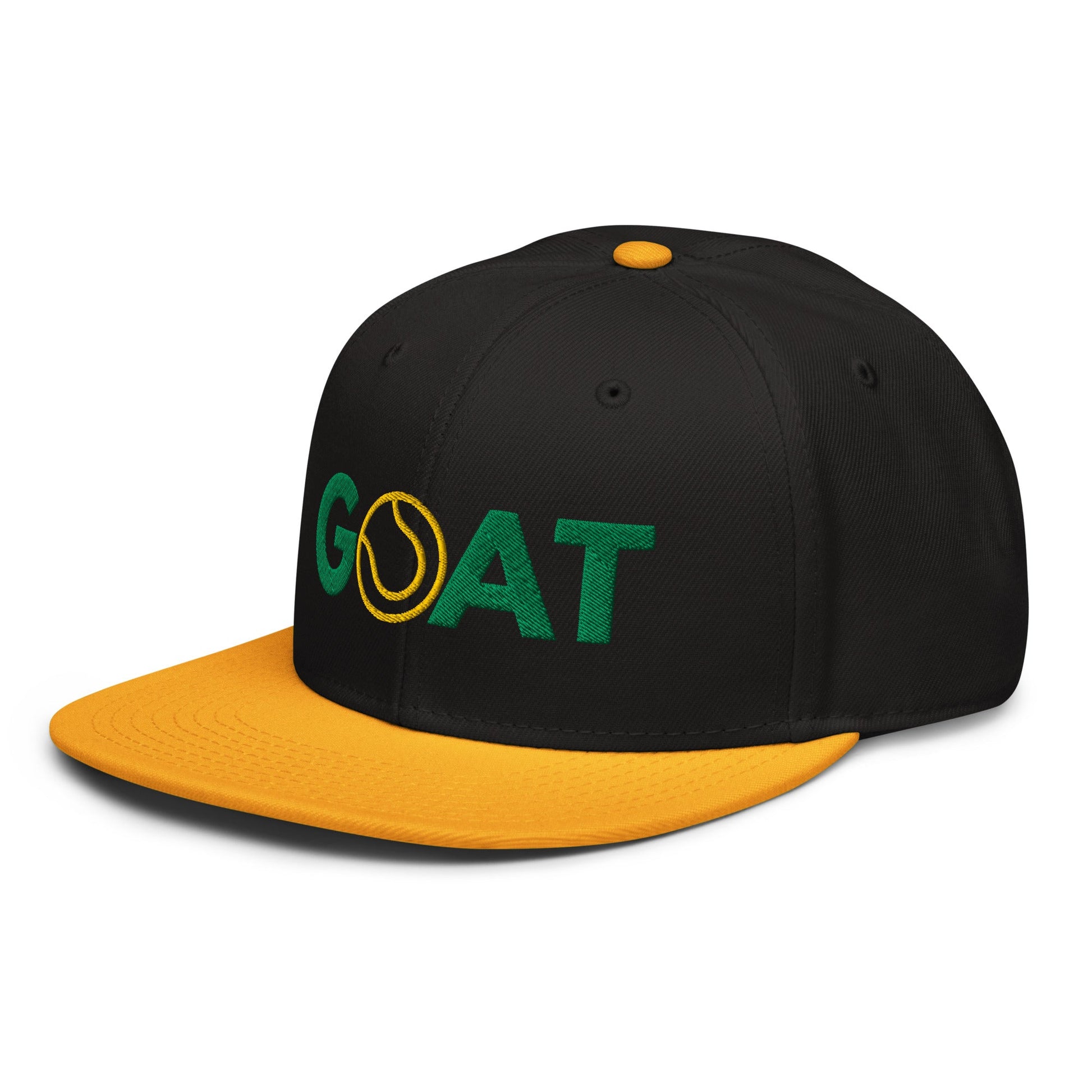 GOAT Tennis Snapback Hat - Golden Slam Tennis Apparel