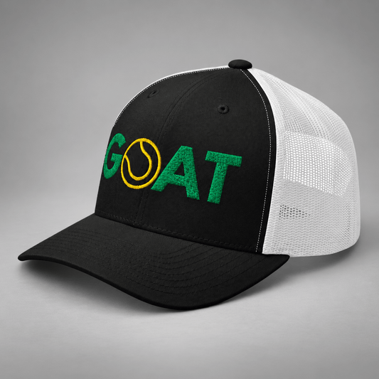 GOAT Tennis Trucker Cap - Golden Slam Tennis Apparel