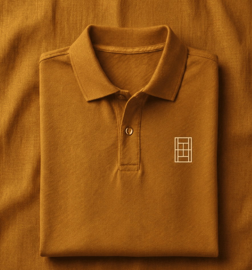 Golden Slam - Men's Tennis Polo Shirt fitted cut - Golden Slam Tennis Apparel