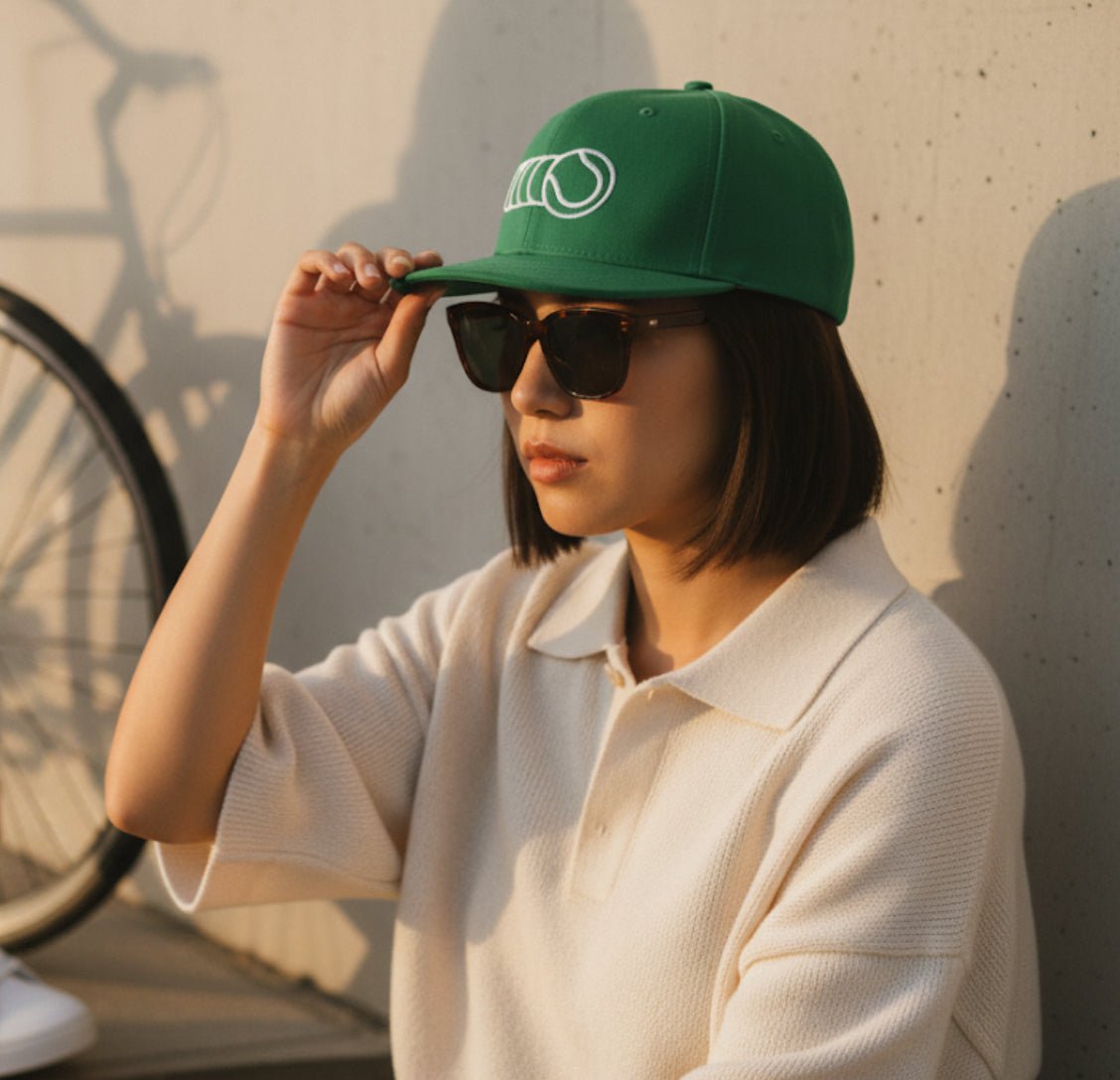 GOLDEN SLAM Snapback Hat Green - Golden Slam Tennis Apparel