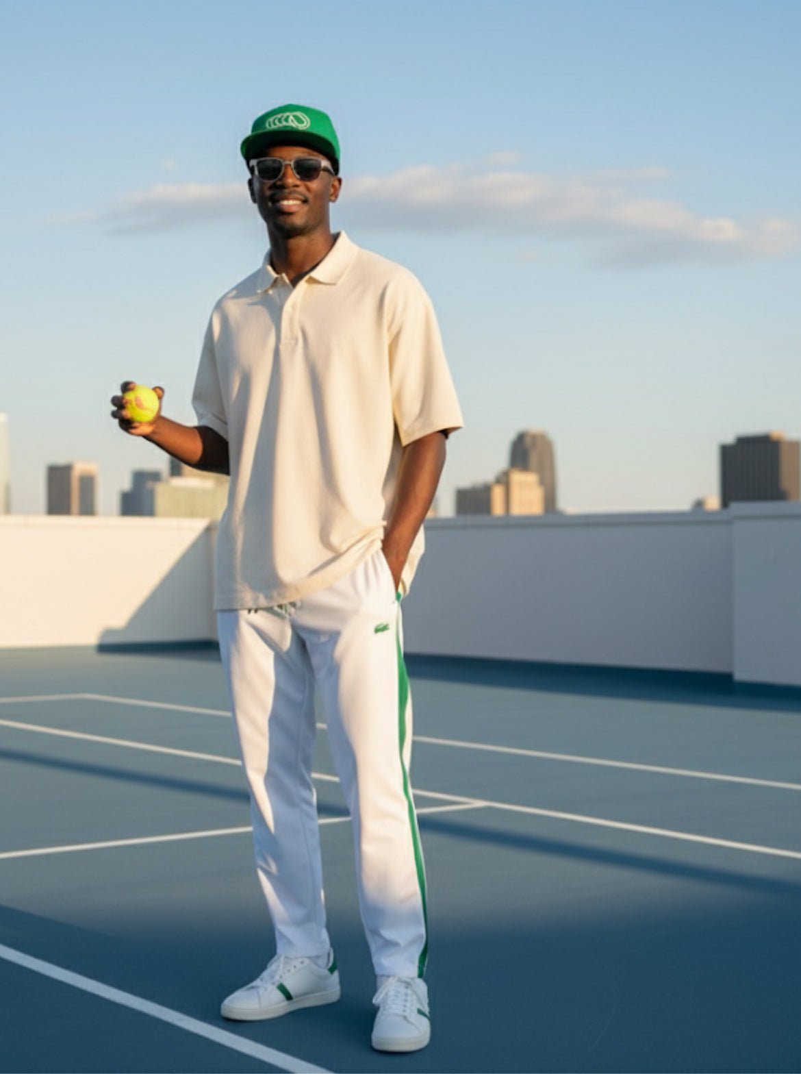 GOLDEN SLAM Snapback Hat Green - Golden Slam Tennis Apparel