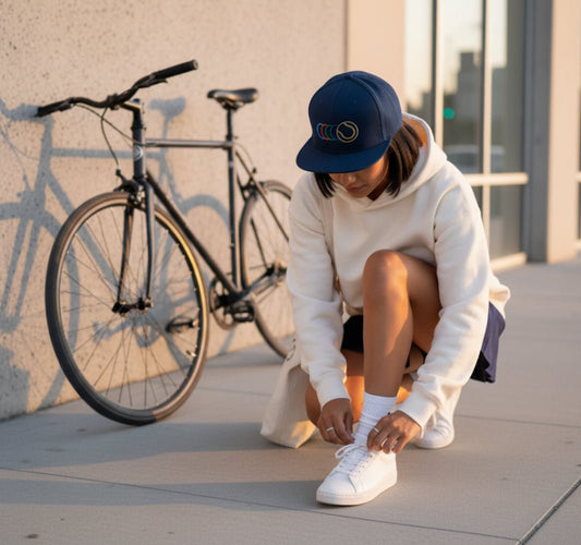 GOLDEN SLAM Snapback Hat Navy - Golden Slam Tennis Apparel