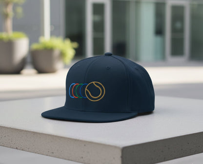 GOLDEN SLAM Snapback Hat Navy - Golden Slam Tennis Apparel