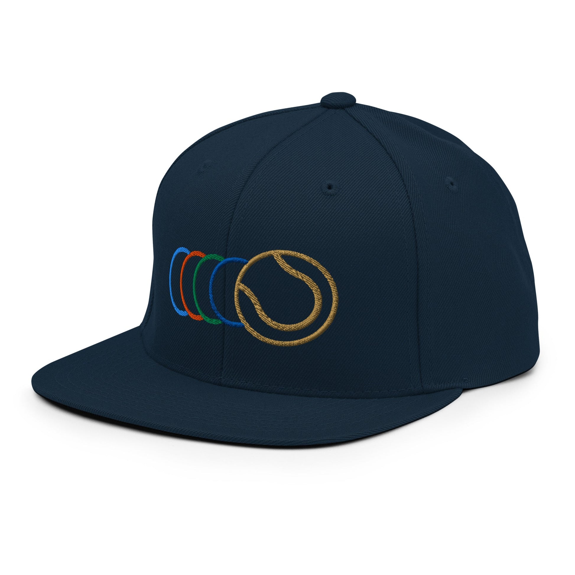 GOLDEN SLAM Snapback Hat Navy - Golden Slam Tennis Apparel