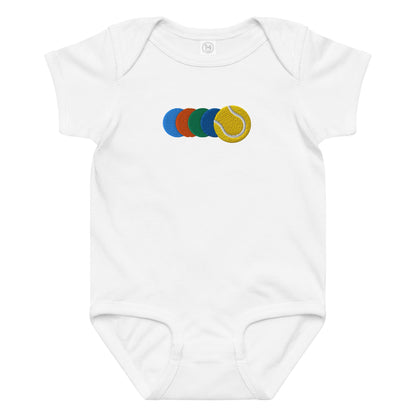 GOLDEN SLAM tennis baby bodysuit - Golden Slam Tennis Apparel