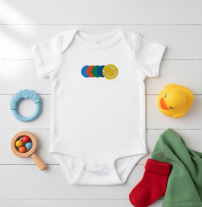 GOLDEN SLAM tennis baby bodysuit - Golden Slam Tennis Apparel
