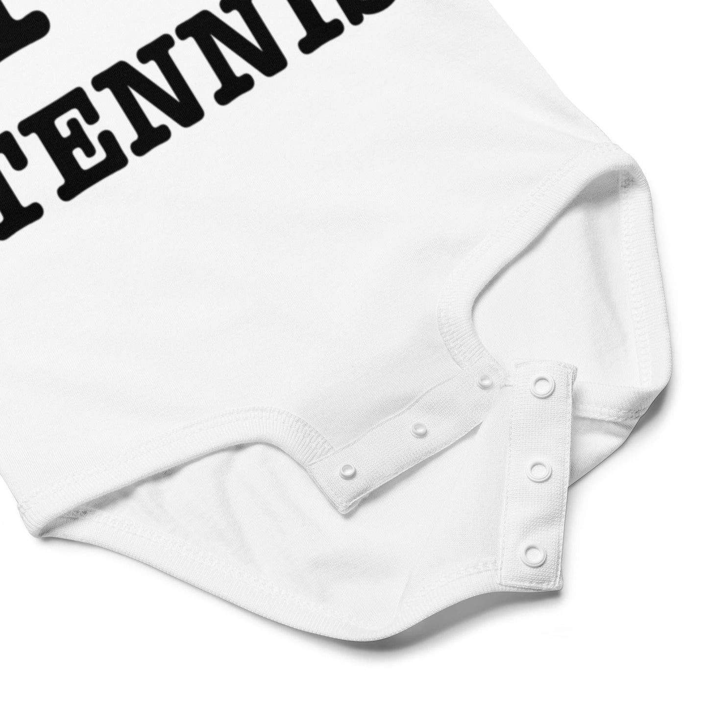 I Love Tennis baby bodysuit - Golden Slam Tennis Apparel