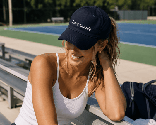 I Love Tennis Cap - Golden Slam Tennis Apparel