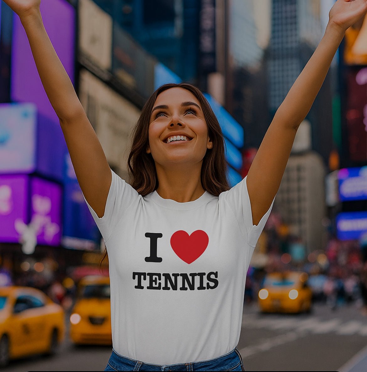 I Love Tennis T-Shirt - Golden Slam Tennis Apparel