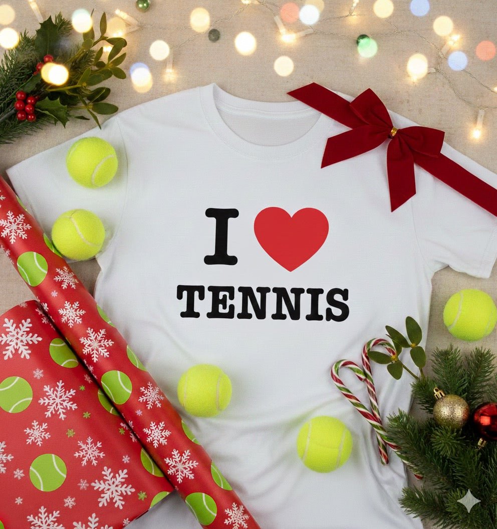 I Love Tennis T-Shirt - Golden Slam Tennis Apparel