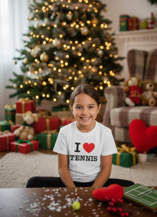 I Love Tennis t-shirt kids - Golden Slam Tennis Apparel