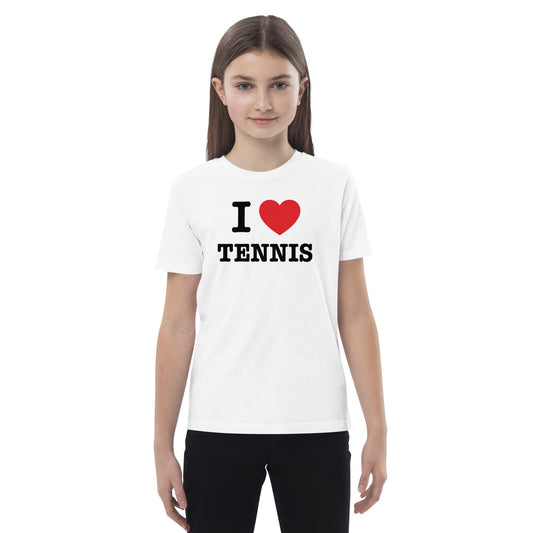 I Love Tennis t-shirt kids - Golden Slam Tennis Apparel
