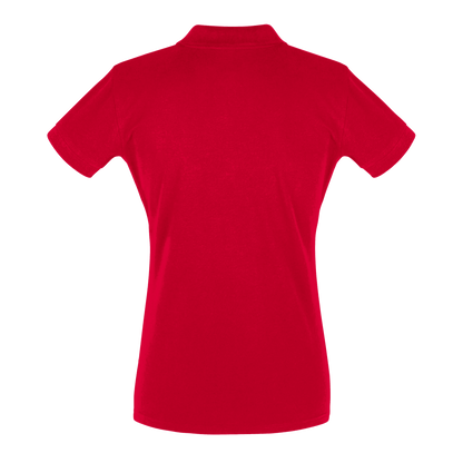 Match Point Red - Women's Polo Shirt fitted cut - Golden Slam Tennis Apparel