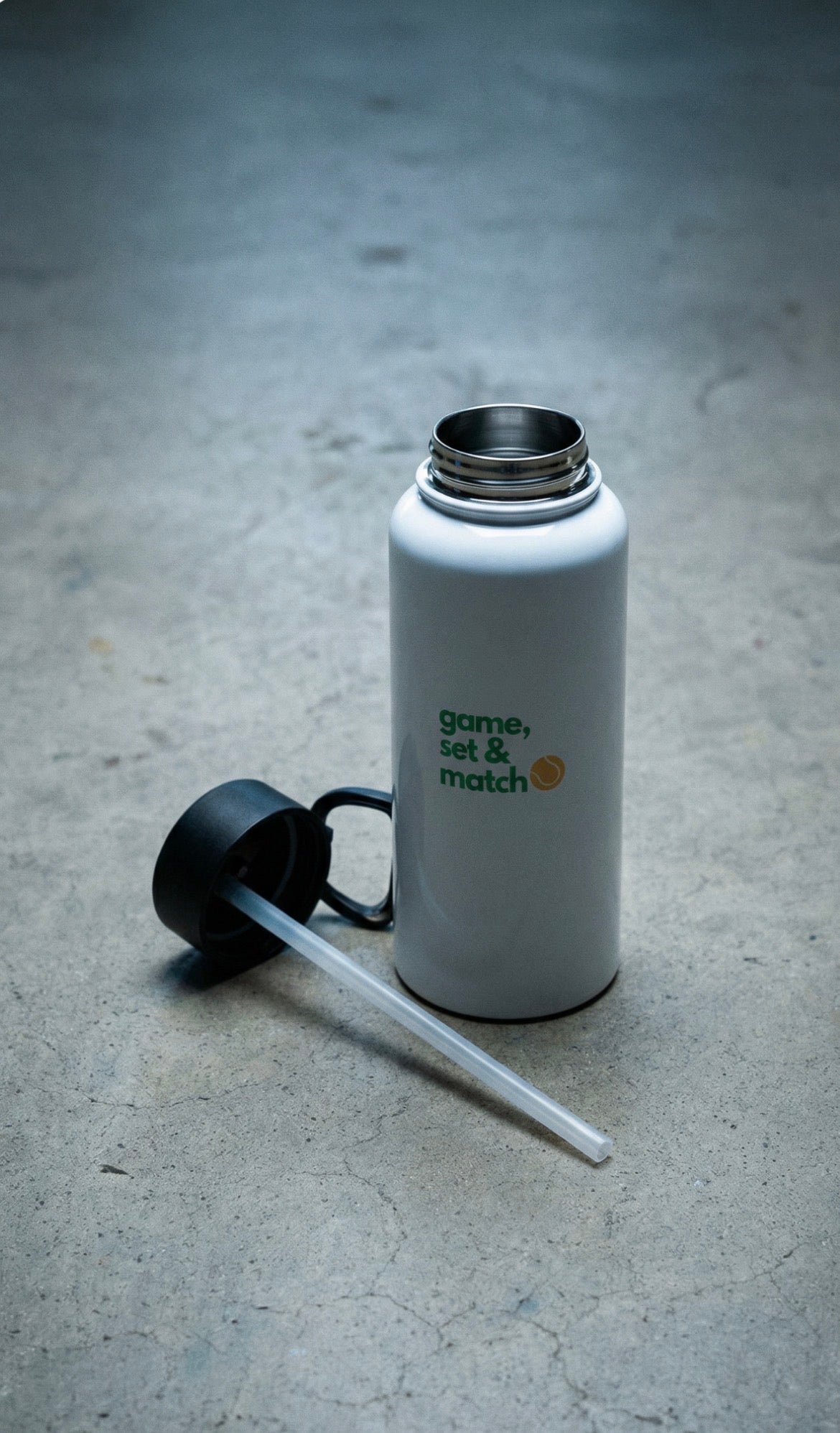 MATCH Stainless steel water bottle - Golden Slam Tennis Apparel