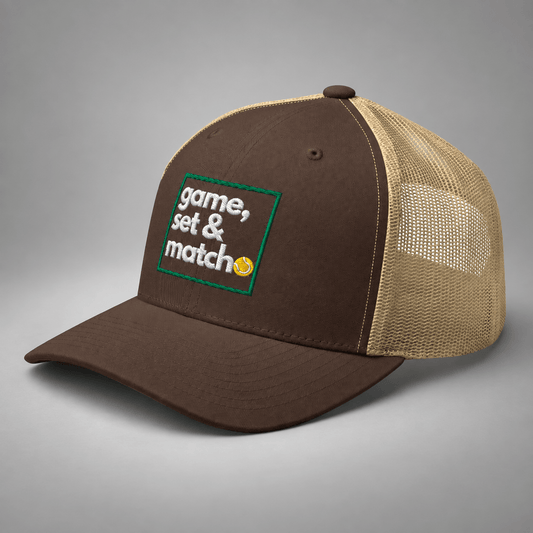 MATCH Tennis Trucker Cap - Golden Slam Tennis Apparel